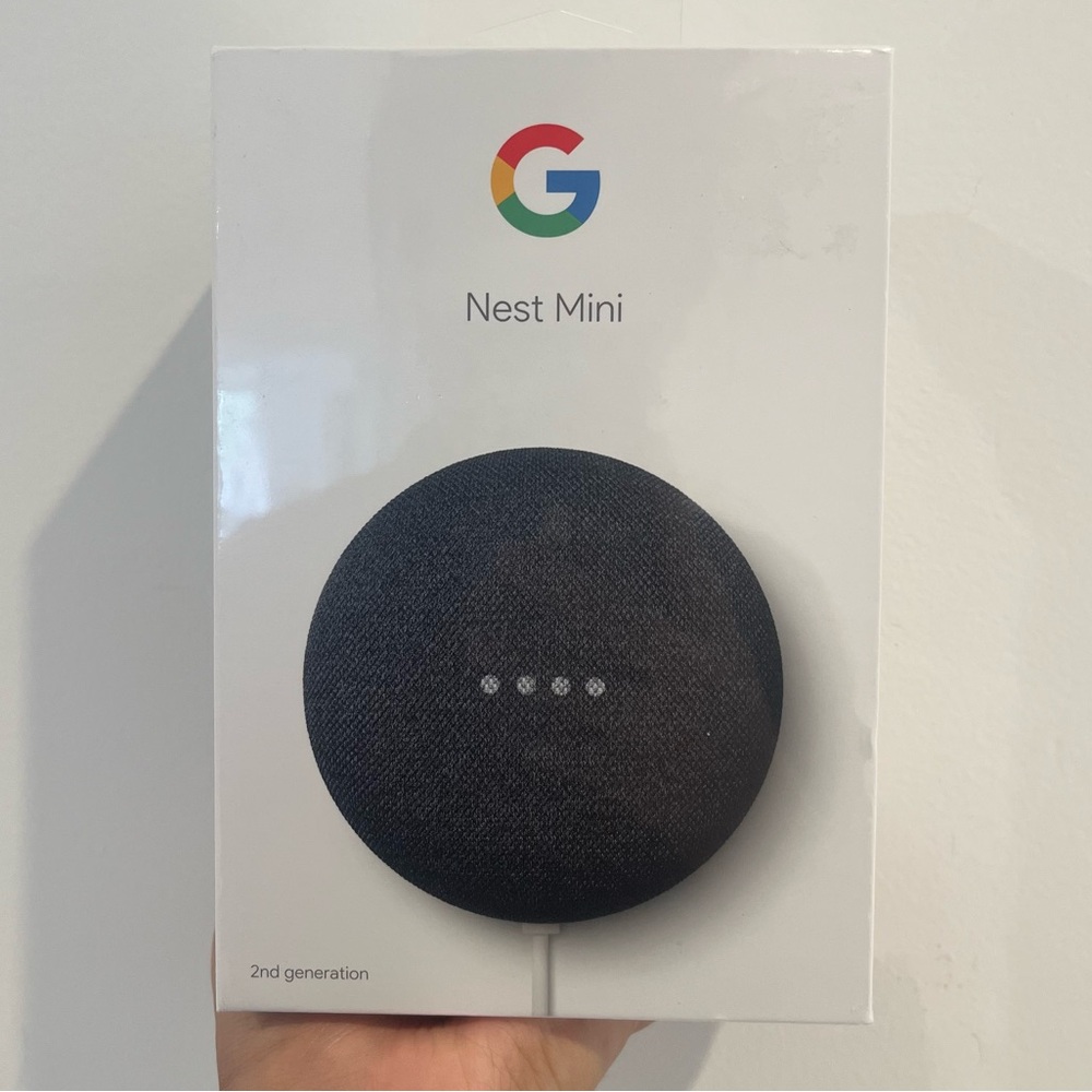 BRAND NEW Google Nest Mini (2nd Generation) Charcoal NWT - Picture 2 of 6